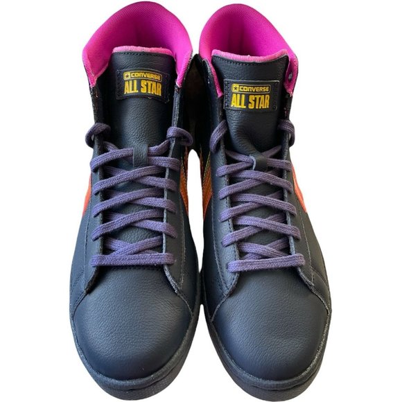 Unisex M9.5 W11 Converse Heart Of The City Pro Leather Hi Obsidian Hyper Magenta - Picture 6 of 12